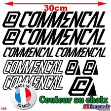 9 Stickers Commencal - Autocollants Adhésifs Cadre Velo Bike VTT Montain - 186