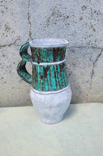 Vase terre émaillé - en,