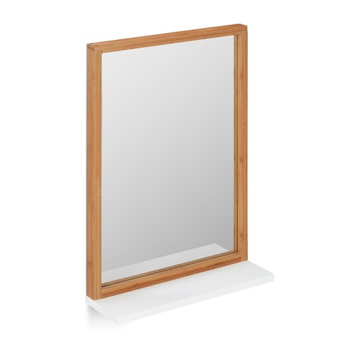 Miroir mural bambou avec