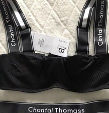 Soutien Gorge Noir Côtelé