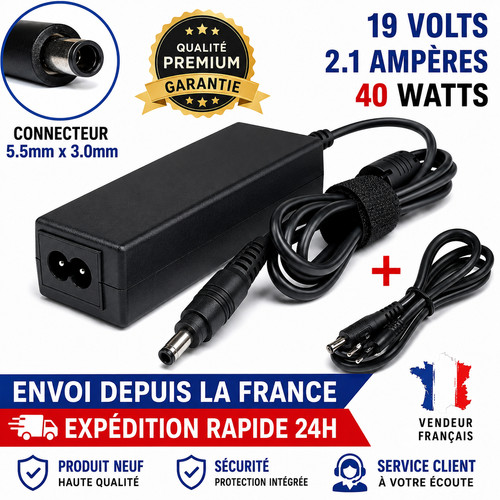 19v adaptateur chargeur - 2.1a, adaptateur/chargeur