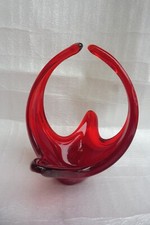 Belle Vieux Rouge Coupelle Décorative W. Murano
