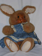 Vintage Robert Raikes Aunt Marylou Rabbit Plush Doll Toy with Tag Numbered