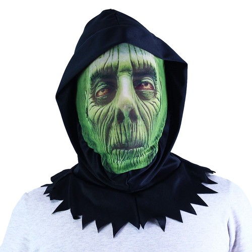 Masque textile vert - masque, halloween