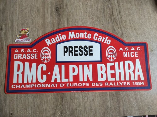 Plaque rallye alpin - rallye,