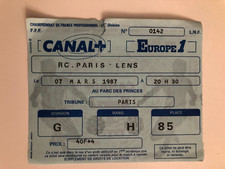 Ticket  )) RC PARIS V RC LENS