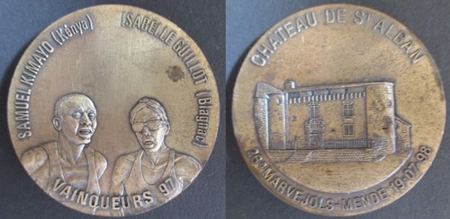 Lozère médaille 26e marathon - lozère,