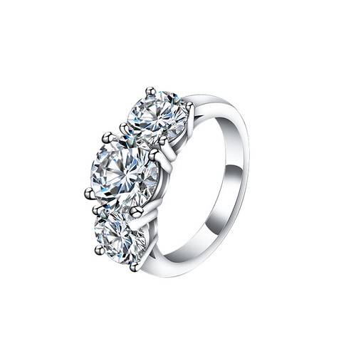 Moissanite fiançailles - 3,