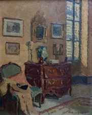 Tableau ancien  huile "La