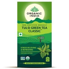 Organic India Tulsi Thé Vert Sac, 25 Thé Sacs