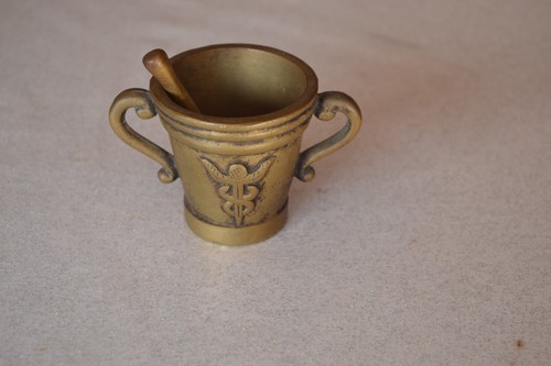Ancien mortier pilon bronze - mortier,