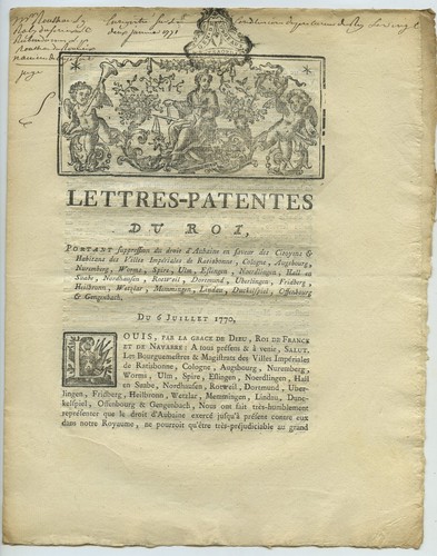 Lettres patentes roi louis - lettres, du