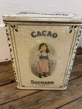 Cacao Suchard boite en Tôle Publicitaire Géante 