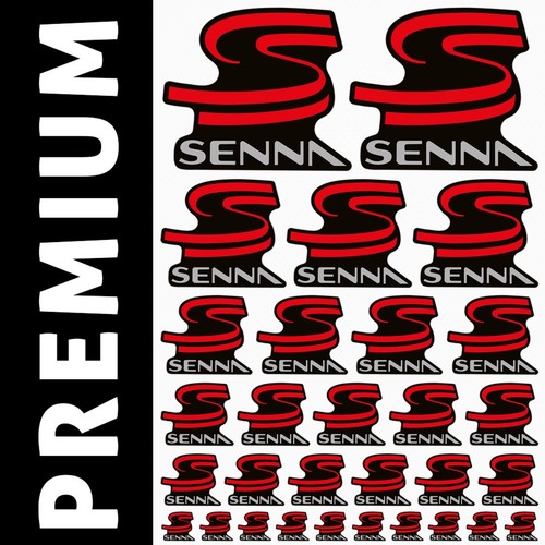 Ayrton senna 30 stickers - -,