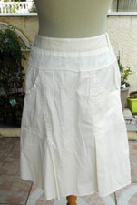 IKKS jupe ecru coton taille 40