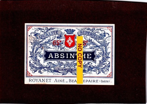 Etiquette neuve absinthe - etiquette,