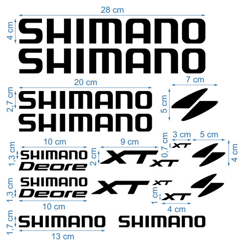 Shimano die cut decals - die-cut,