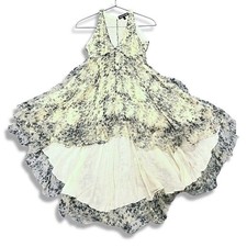 Robe évasée en soie sans