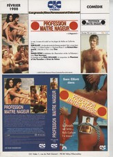 jaquette video FICHE TECHNIQUE( sans vhs)-PROFESSION MAITRE NAGEUR-CIC-FEVRIE 88