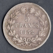 RARE MONNAIE DE 5 FRANCS LOUIS