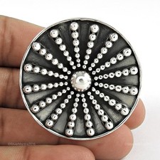 Fantaisie Taille Bague 8.5 Véritable 925 Argent Sterling Handmade Indien Bijou