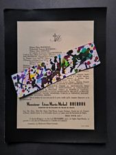 Faire-part décès, Léon Marie Michel Bourdon, 1907-1932, Lyon, Rhône