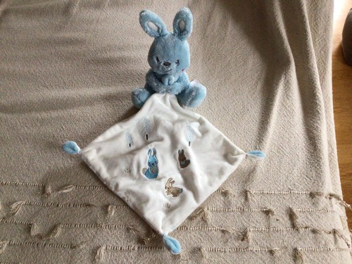 Doudou lapin mouchoir tex - lapin,