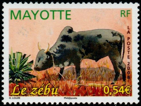 Timbre mayotte 208 - timbre, n°208