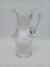 Superbe Broc A Eau En Cristal, Début XX Ème Siècle.