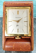Ancien Réveil de Voyage Jaeger-leCoultre 8 Jours Swiss Made fonctionne 