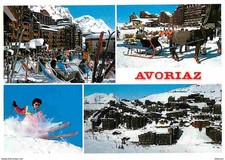 74 - Avoriaz - Multivues - Ski - Chevaux - Traineau - Hiver - Neige - CPM - Voir