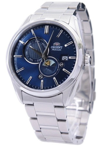 Montre orient sun moon bleu - sun, &