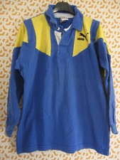 Maillot Rugby Puma Bleu et jaune Clermont Ferrand homme vintage - 2 x 3 / S