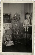 PHOTO ANCIENNE - VINTAGE SNAPSHOT - NOËL CADEAUX POUPÉE RAYNAL ÉPICERIE