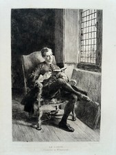 Le Liseur GRAVURE Eau Forte