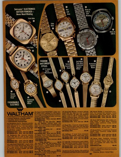 1973 paper waltham - 1973, ad