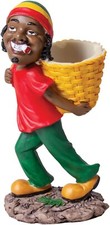 6" Rasta Jamaican Man Holding