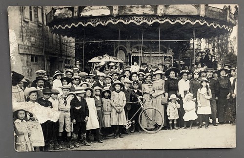 Carte photo ancienne manege - carte,