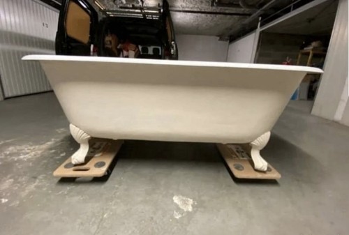 Baignoire fonte pied - en, À