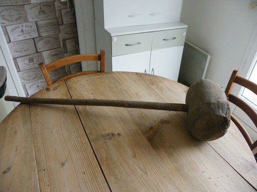 Masse ancienne bois - masse, avec