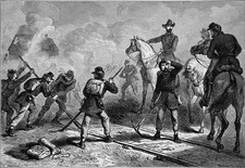 CIVIL WAR - SHERMAN'S MARCH to the SEA - Engraving from 19th century