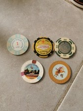 Lot De 5 Jetons Casino Dont Las Vegas Nevada