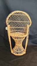 Grand ancien fauteuil rotin - grand,