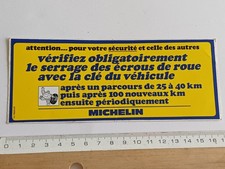 sticker vintage Pneus BIBENDUM