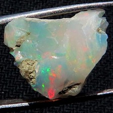 10,70 Cts 100% Naturel Éthiopien Opale Brut Welo Feu Opale 14x15x14 Mm UT47