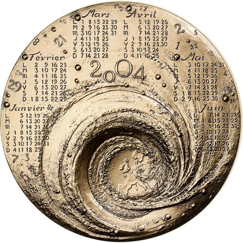 France médaille calendrier - france,, médaille,