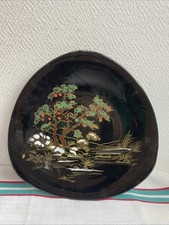 Ancienne Assiette Murale Longwy Décor Japonisant Chevallier Japon Deco Retro