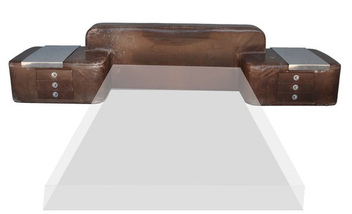 Tête lit cuir avec - tête,