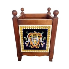 BEAU CACHE POT EN BOIS ET