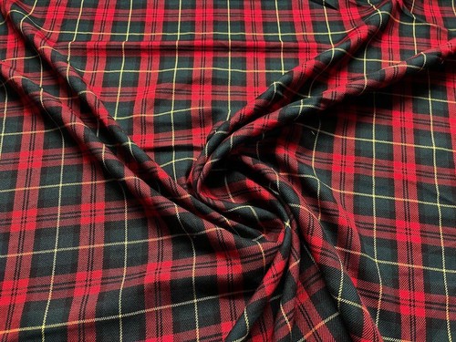 Tissu carreaux tartan - tissu,